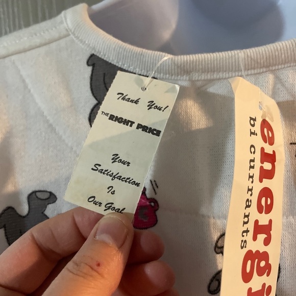 Energie Bi Currants Vintage Womens Large Bear Sweatshirt Nwt - Picture 7 of 8